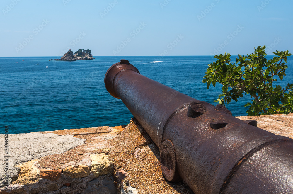 Old cannon in the Kastio Castle, Adriatic sea , Montenrgro
Old cannon in the Kastio Castle, Adriatic sea , Montenrgro