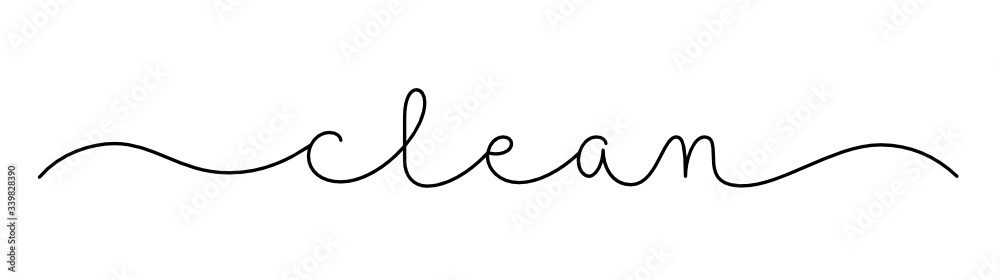 CLEAN black vector monoline calligraphy banner with swashes CLEAN black vector monoline calligraphy banner with swashes