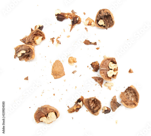 Walnuts isolated on a white background