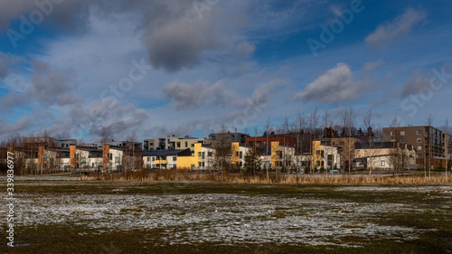 Finnish suburb living in Espoo with no visible people © Ilari