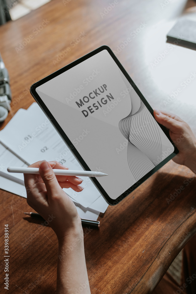 Fototapeta premium Tablet screen mockup