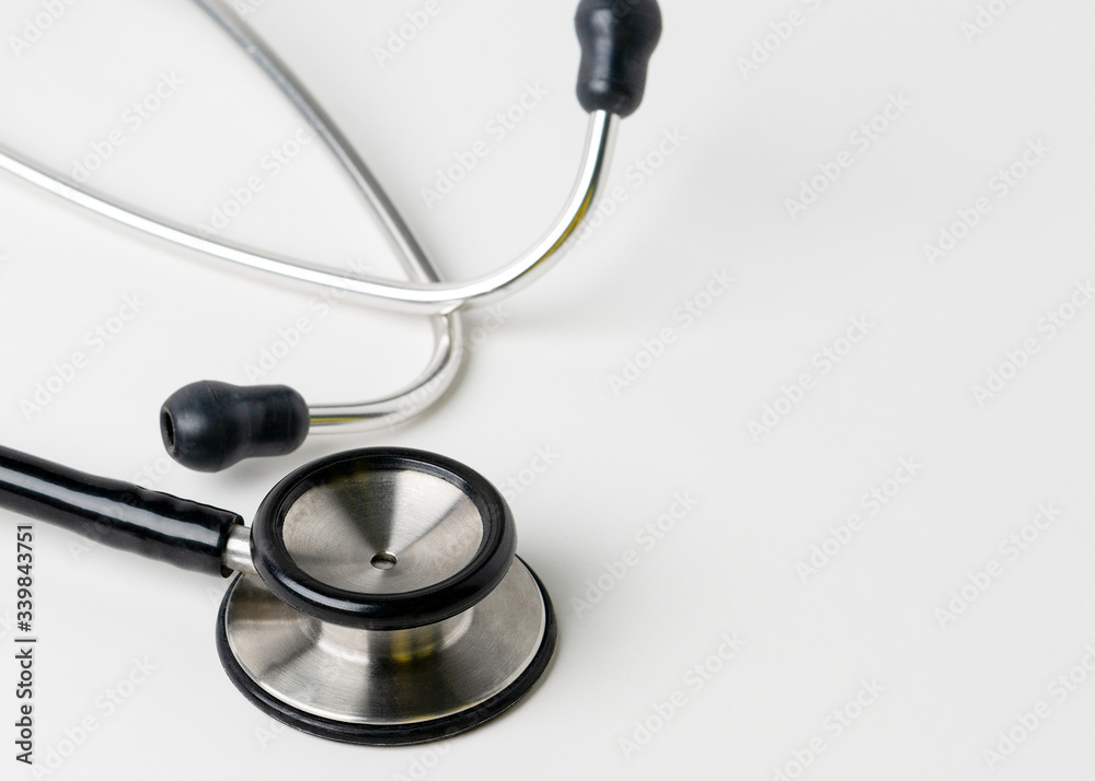 Doctors stethoscope on a white background Doctors stethoscope on a white background