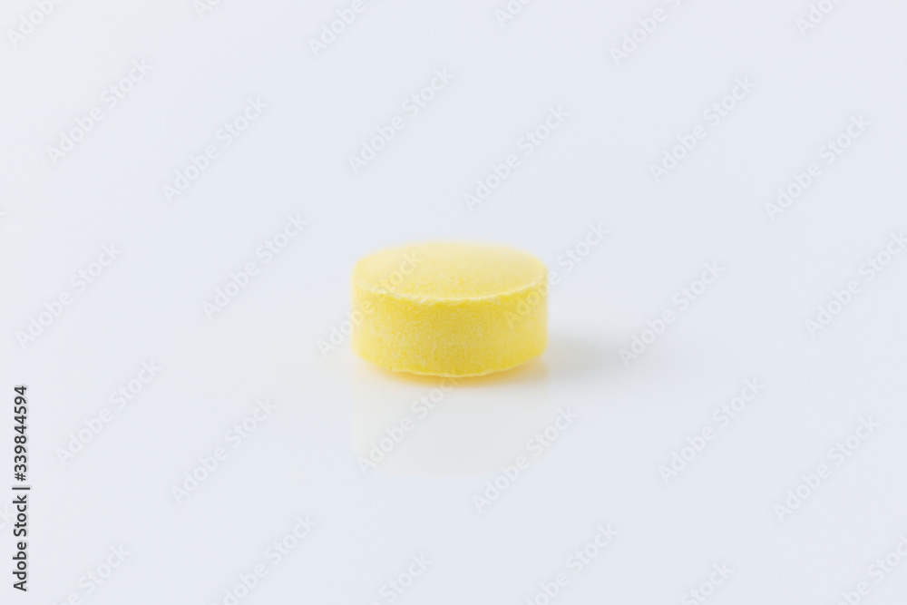 Pill for viral disease on a white background Pill for viral disease on a white background