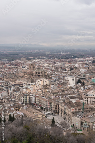 View of the Historical Old Town of Granada, Spain