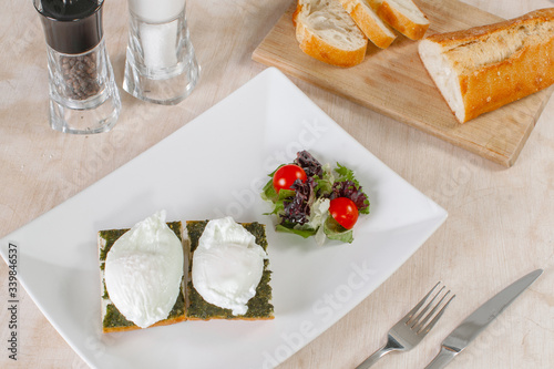 Obraz na płótnie Egg Benedict w salonie