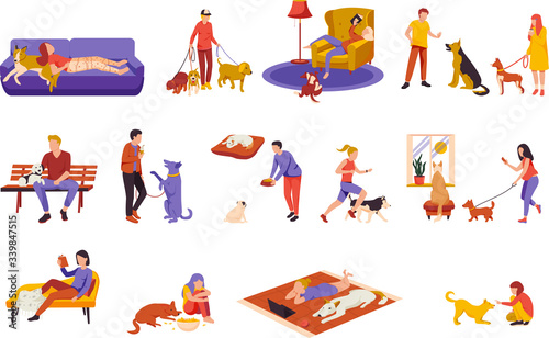 People With Dogs Set