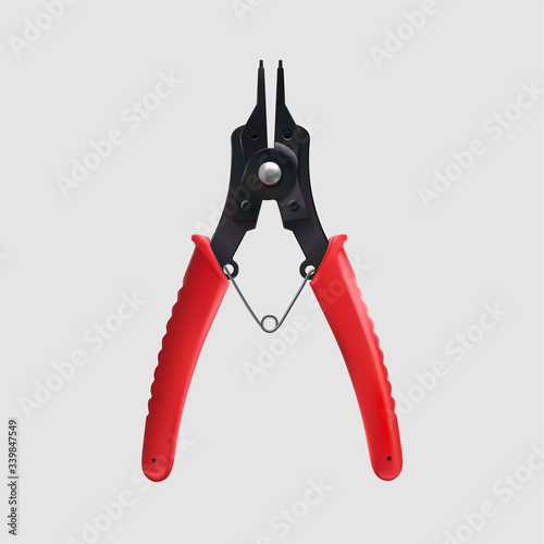 Pliers Flexible Head   Snap Ring Pliers Cir clip Combination Retaining Clip Reality vector 4 in 1