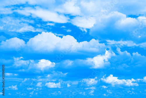 blue sky and clouds