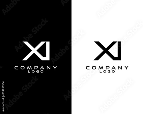 letter or initial XI, IX Monogram logotype vector for company/business identity