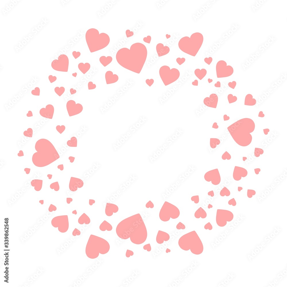 Heart shaped celebration invitation illustration vector background for websites, wallpapers, birthday card, scrapbooking, fabric print, pattern textile print, baby shower invitation. 