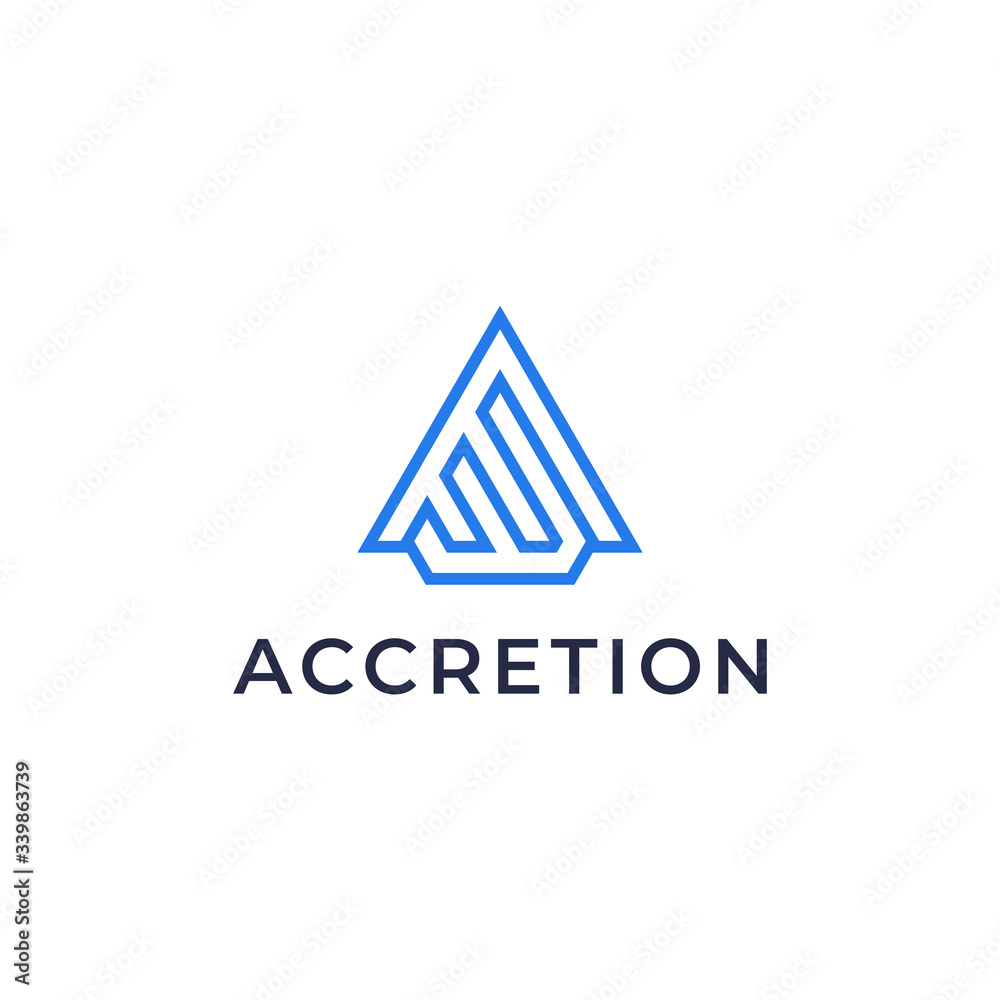 logo design simple modern combinations from letter A and impressive about growth charts logo design simple modern combinations from letter A and impressive about growth charts