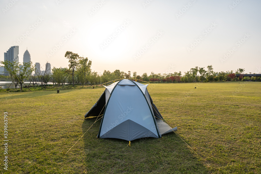 tent in park tent in park