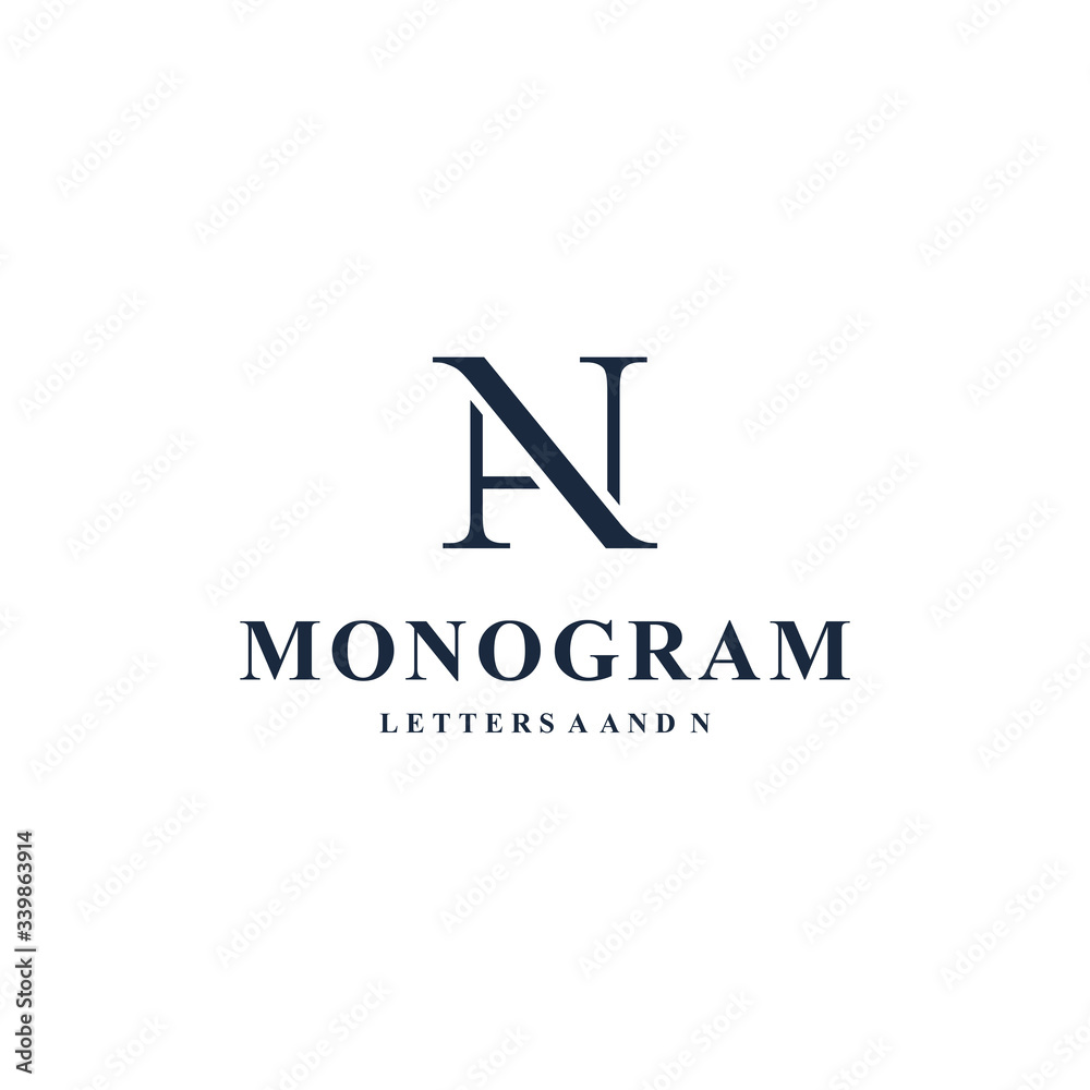 logo design combinations from the symbol letters A and N fancy and simple logo design combinations from the symbol letters A and N fancy and simple