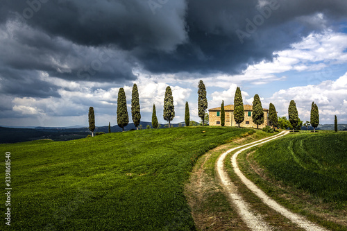 The storm is coming to Pienza