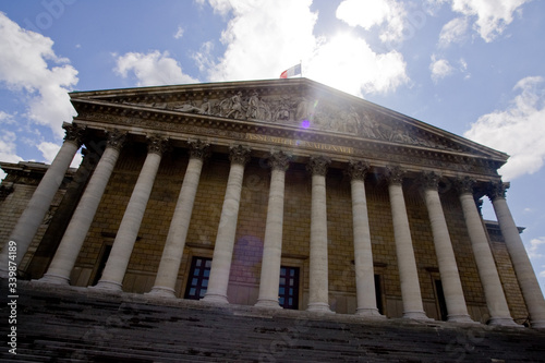 Ambiance, architecture et couloirs de l' Assemblee Nationale