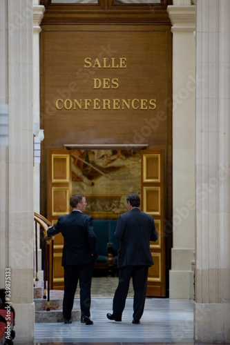 Ambiance, architecture et couloirs de l' Assemblee Nationale photo