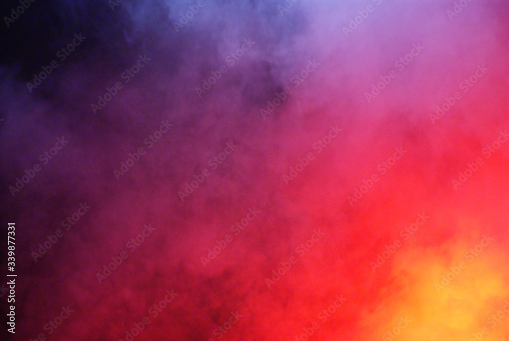 Kolorowa chmura dymu - obrazy, fototapety, plakaty 