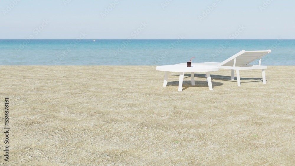Beautiful beach background with sand . 3d - render. Beautiful beach background with sand . 3d - render.
