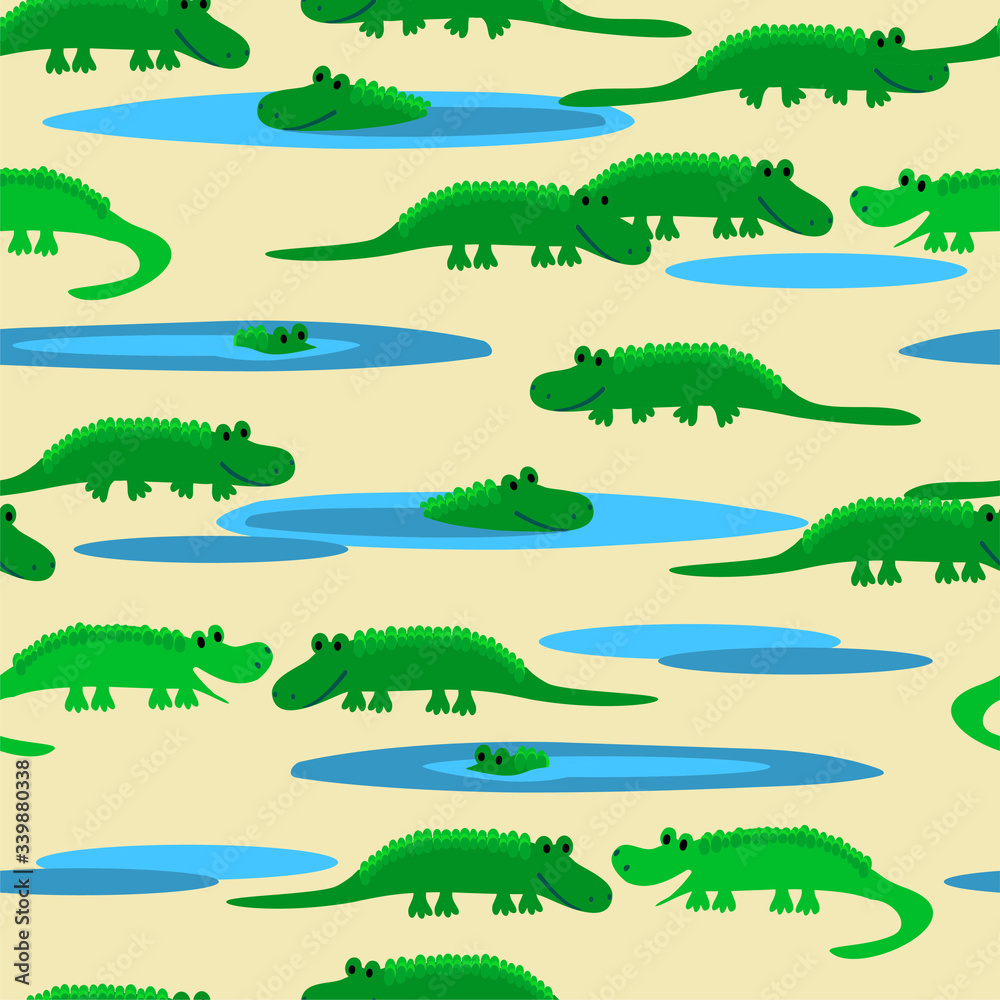 crocs, crocodile, seamless, pattern, kids, nursery, fabric, animals, kids, fun, green, Florida, Africa, nature crocs, crocodile, seamless, pattern, kids, nursery, fabric, animals, kids, fun, green, Florida, Africa, nature
