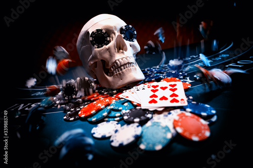 Photography Casino Black Jack table