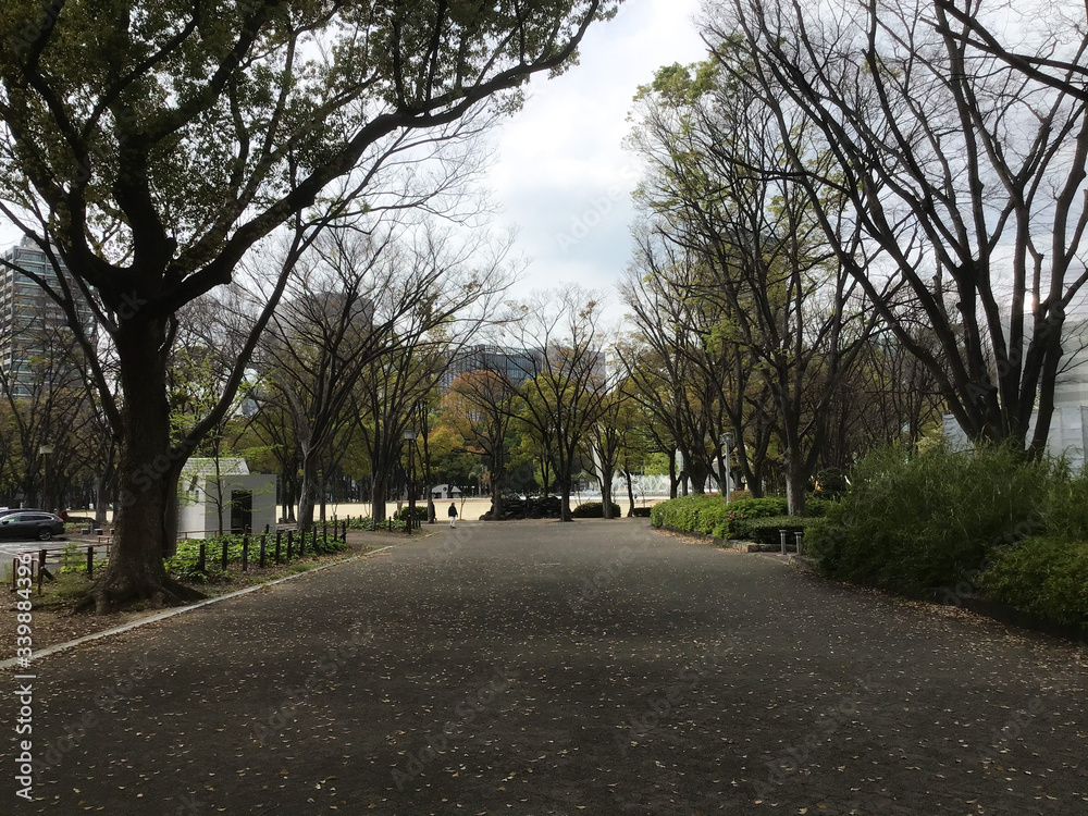Shirakawa Park in Fushimi, Nagoya 