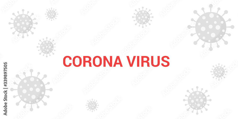 Naklejka premium Coronavirus COVID-19 background