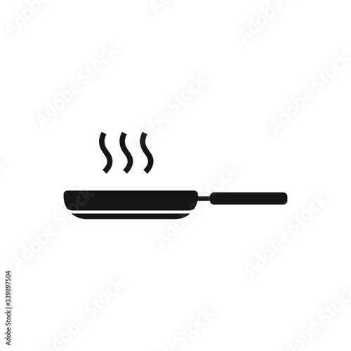 frying pan icon design isolated on white background