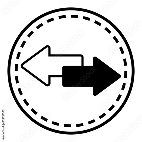Exchange vector icon. export or import illustration sign. trade symbol. change logo.