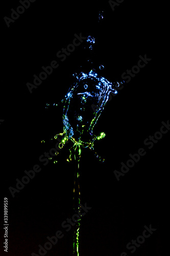 water drops on black background