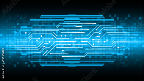 blue cyber circuit future technology concept background