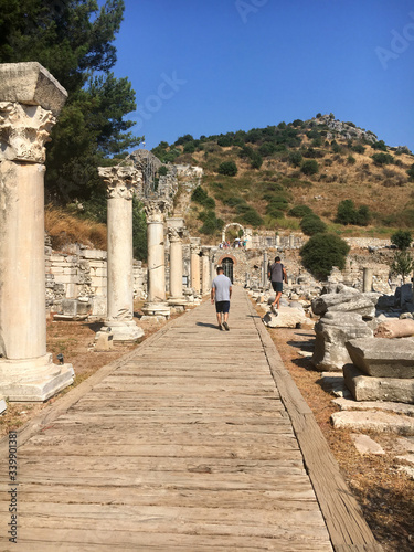 Obraz na płótnie Ephesus, Turkey , - 31 July 2019 : Ephesus is a UNESCO World Heritage site. w salonie