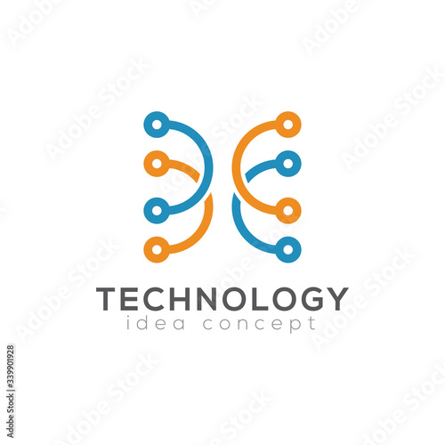 Creative Technology Concept Design Logo Template
