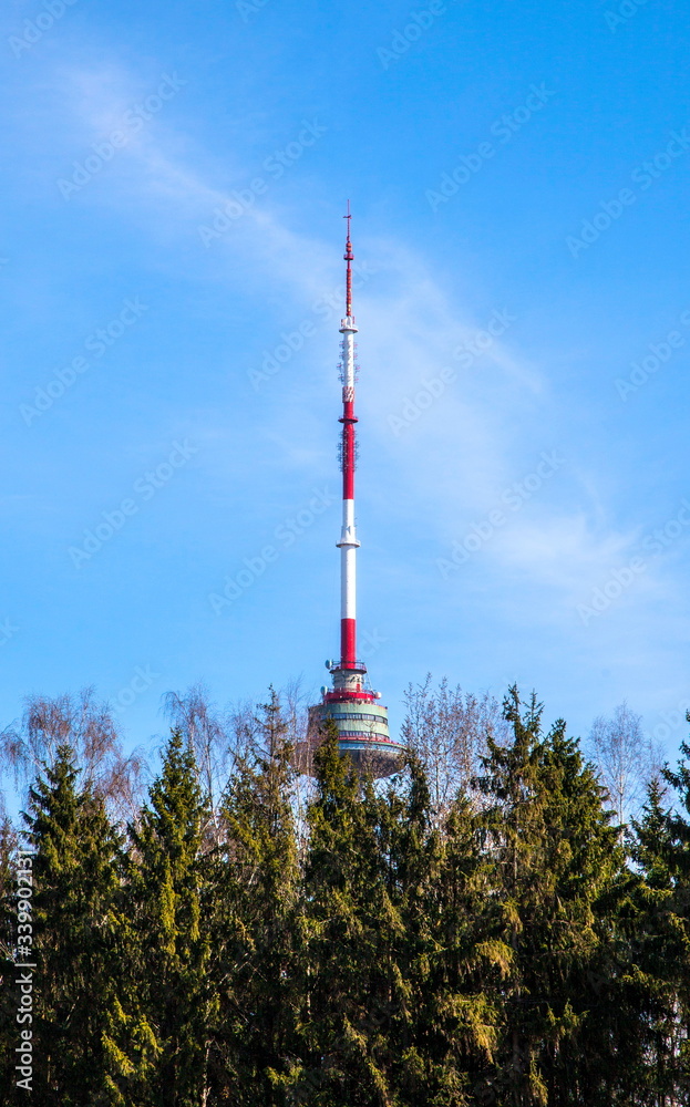 Tv tower in Vilnius Lithuania