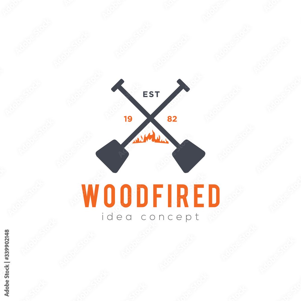 Creative Firewood Oven and Woodfired Concept Logo Design Template Creative Firewood Oven and Woodfired Concept Logo Design Template