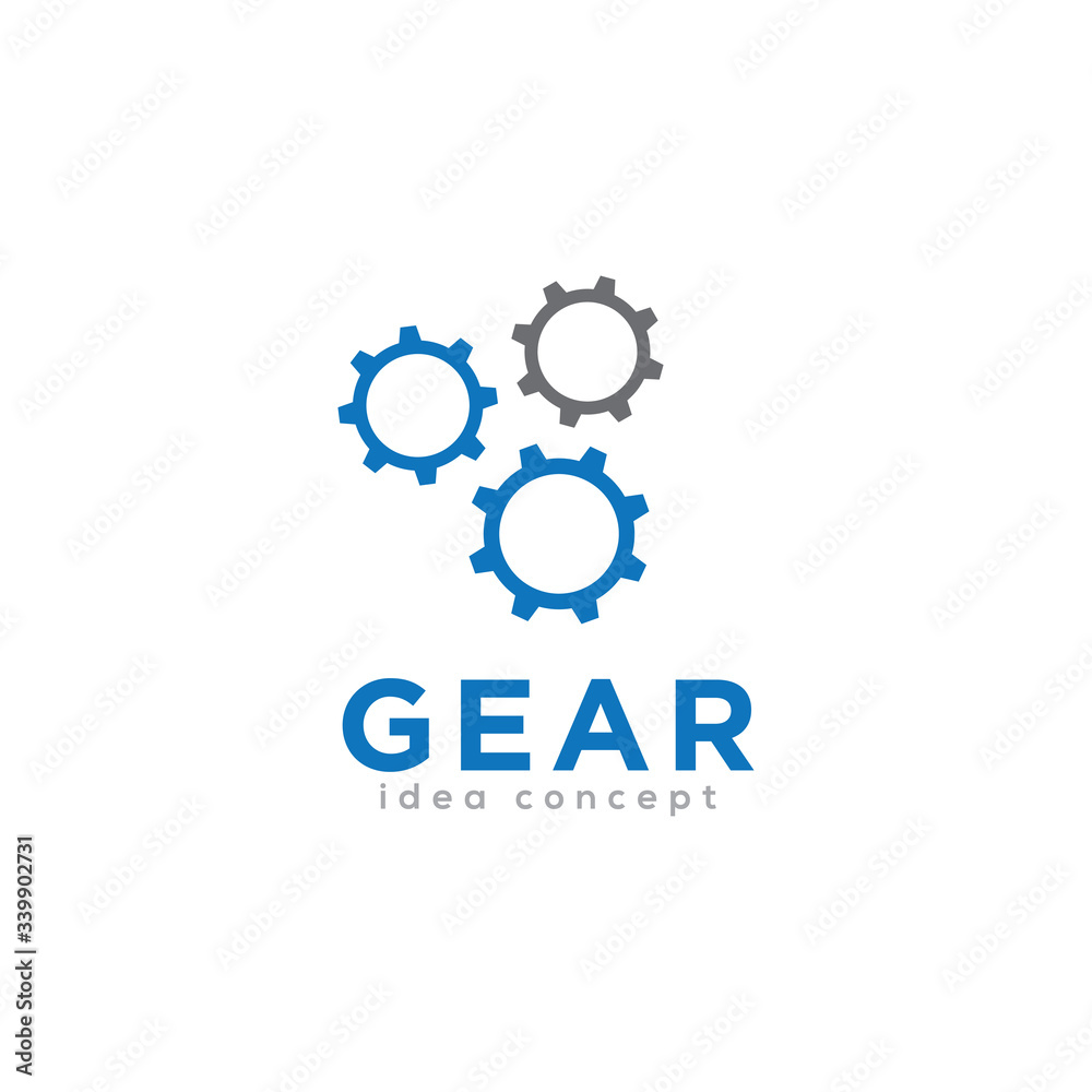 Creative Gear Concept Logo Design Template Creative Gear Concept Logo Design Template
