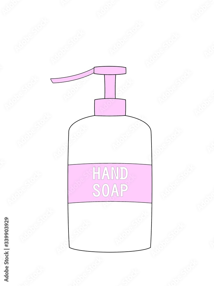illustration of a hand soap illustration of a hand soap