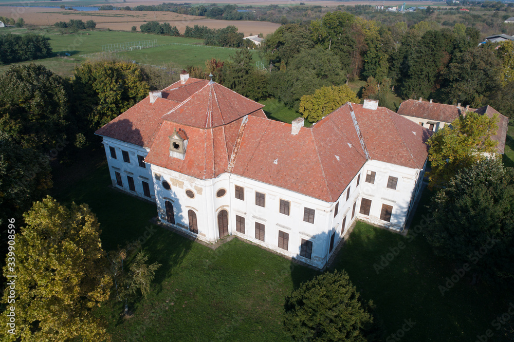 Beautiful castle in Nagyberki hungary