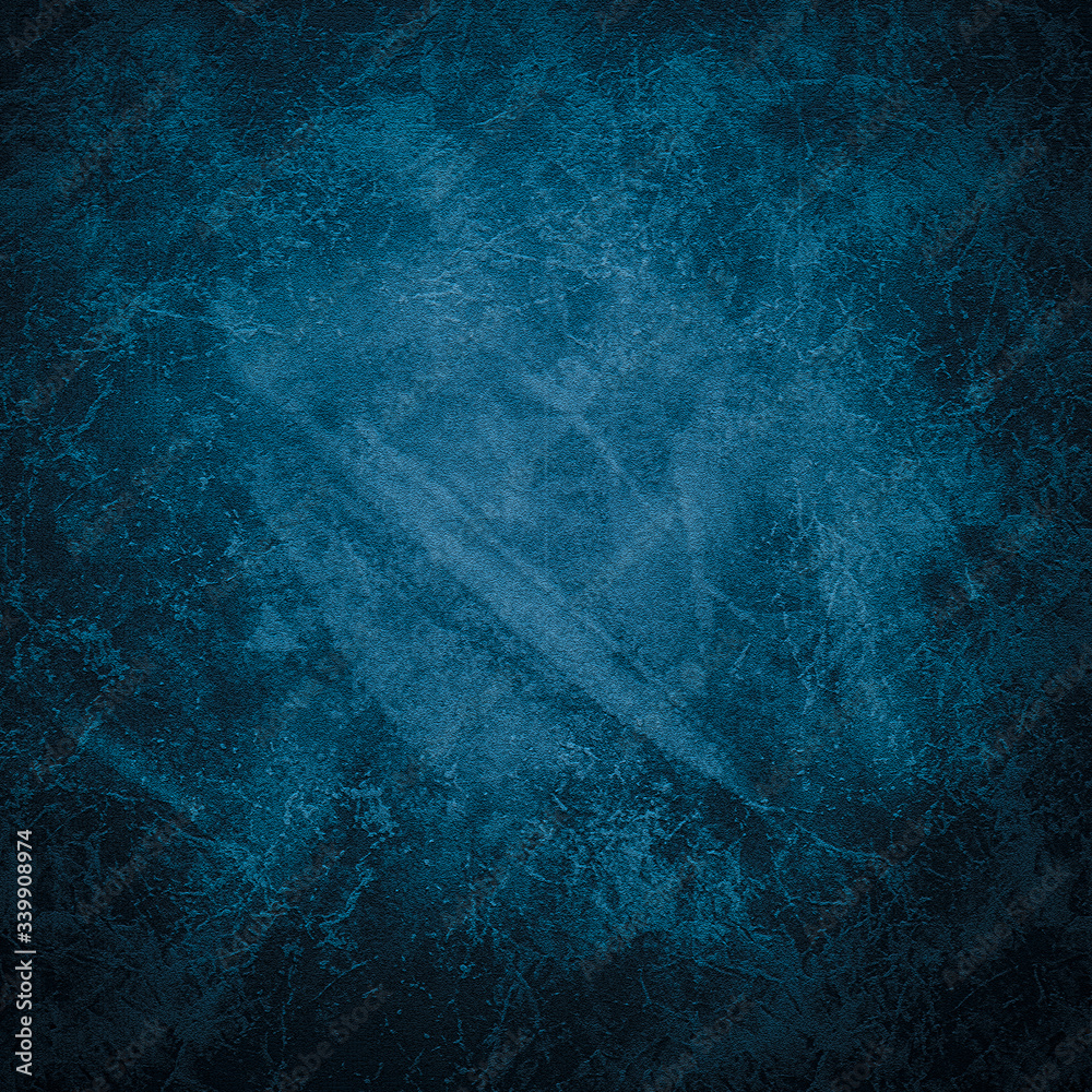 Fototapeta premium Grunge blue concrete wall. abstract Background.