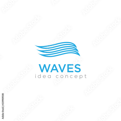 Creative Wave Concept Logo Design Template