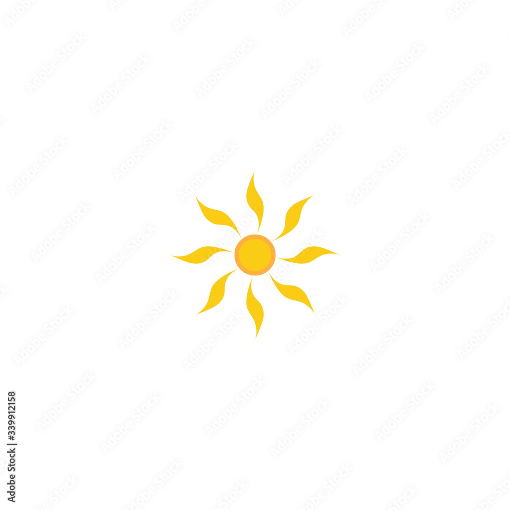 Sun Vector illustration Icon Sun Vector illustration Icon