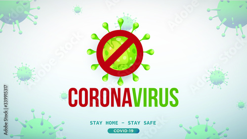 Novel coronavirus covid19 spread outbreak background design