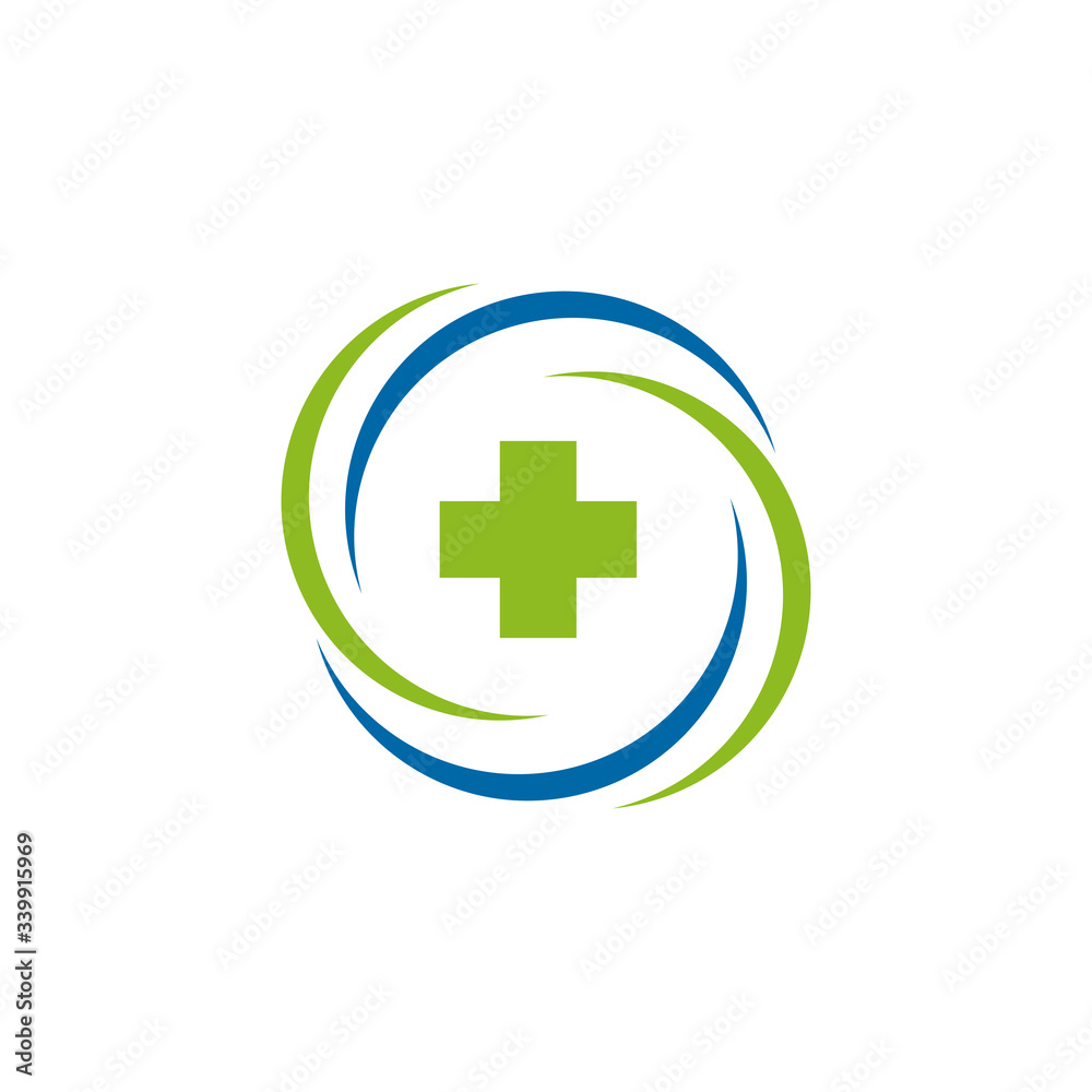 Medical and health care icon logo design template Medical and health care icon logo design template