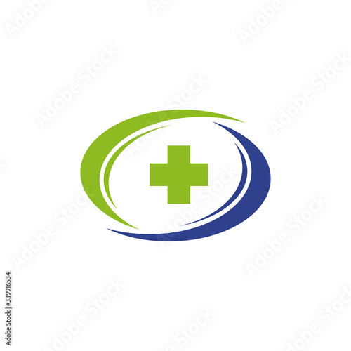 Medical and health care icon logo design template