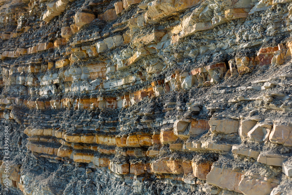 stones on the mountain at the sea