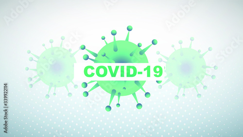 Novel coronavirus covid19 spread outbreak background design