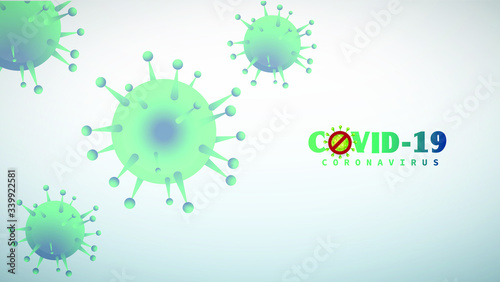 Novel coronavirus covid19 spread outbreak background design