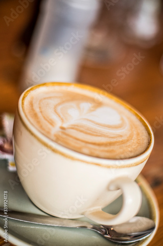 Cappuccino im Caffee in Amsterdam