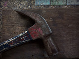 photo   thailand  hammer , tool, isolated , old , construction , metal