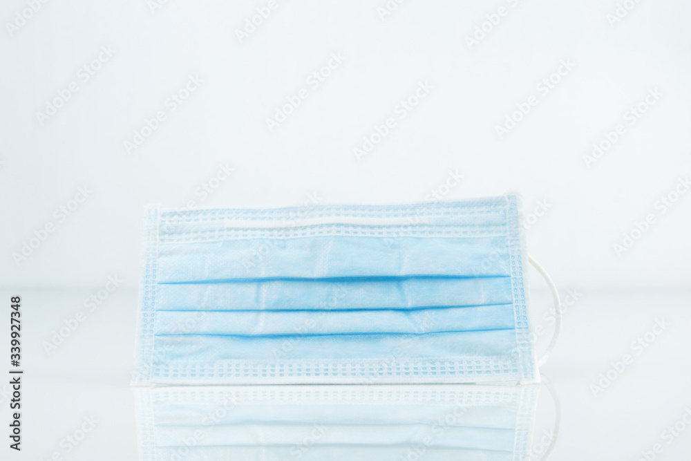 Medical face masks, Surgical mask virus protection on white Medical face masks, Surgical mask virus protection on white