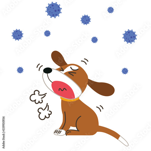 咳をする病気のペット
